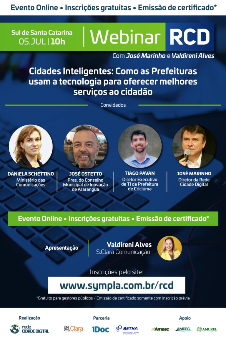 Read more about the article Evento virtual e gratuito discutirá tema Cidades Inteligentes