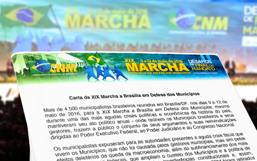 Read more about the article Leitura e aprovação da Carta da Marcha encerra evento municipalista deste ano