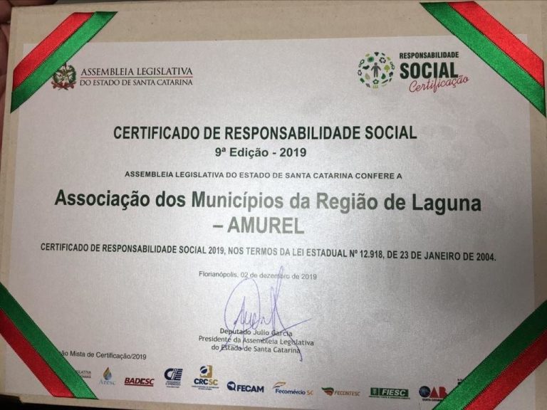 Read more about the article Amurel receberá Certificado de Responsabilidade Social pela 6ª vez