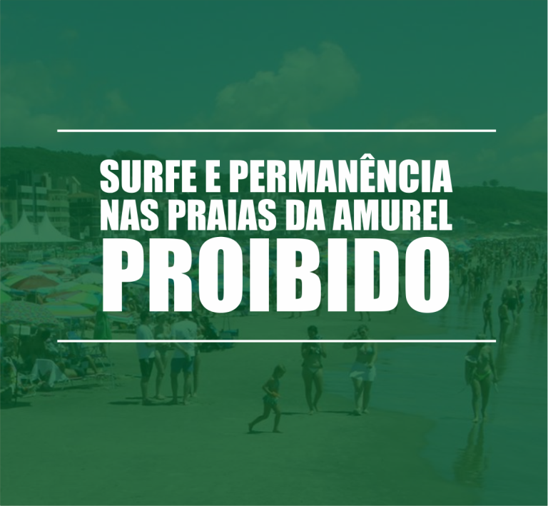 Read more about the article Surfe e permanência nas praias estão proibidos na Amurel