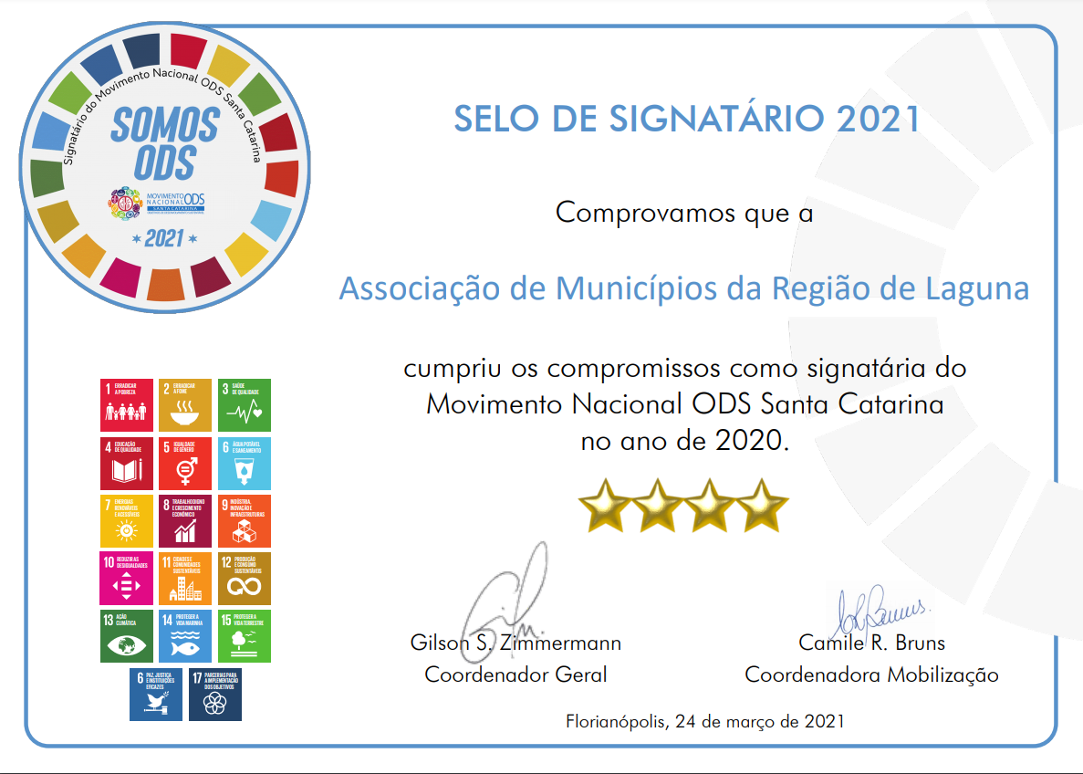 You are currently viewing Amurel recebe Certificado 4 estrelas do Movimento ODS ONU