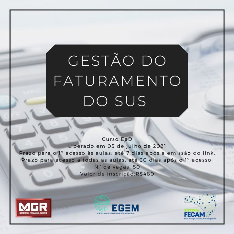 Read more about the article Capacitação em Gestão do faturamento do SUS ocorre no início de julho