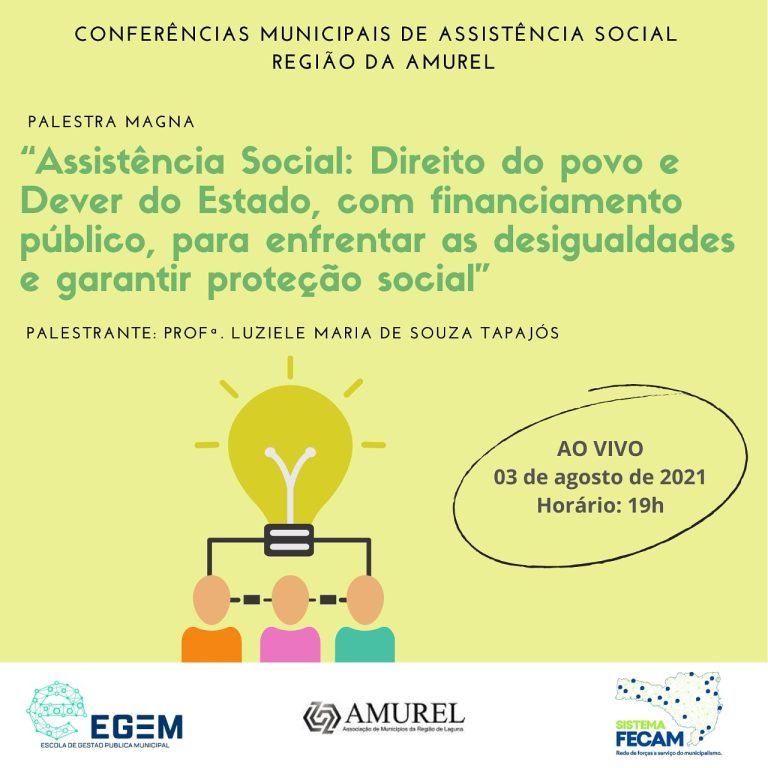 Read more about the article Palestra Magna “Assistência Social: Direito do povo e Dever do Estado