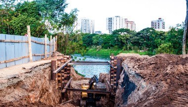 Read more about the article Tubarão – Macrodrenagem: obra dentro do cronograma