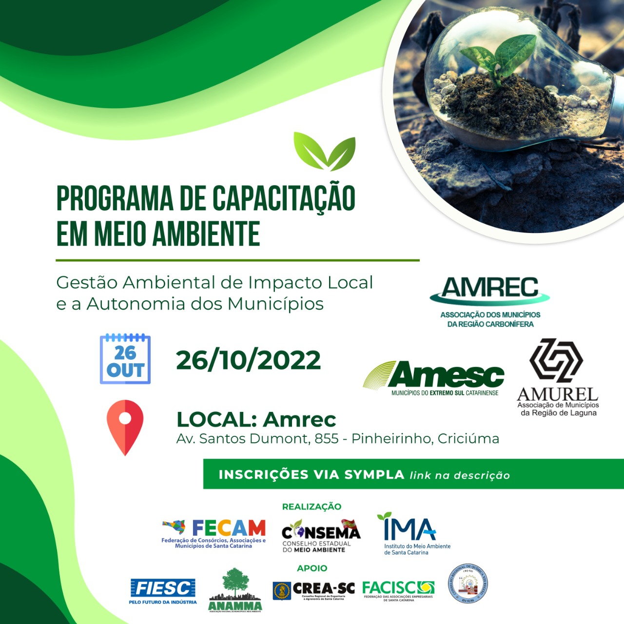 Read more about the article Fecam promove capacitações macrorregionais  em Meio Ambiente