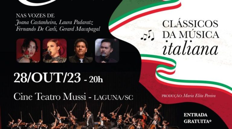 Read more about the article Movimenta Laguna: Camerata Florianópolis apresenta clássicos da música italiana, neste sábado