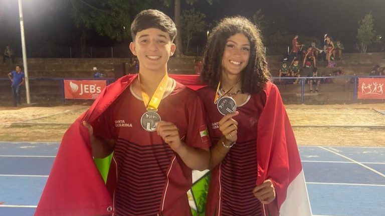 Read more about the article São Ludgero: Maria Lúcia e Bruno conquistam ouro e prata nos Jogos Escolares Brasileiros