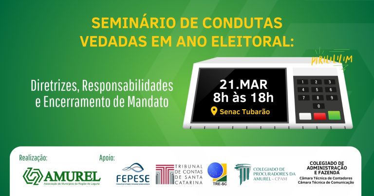 Read more about the article Amurel realiza Seminário sobre Condutas Vedadas em Ano Eleitoral